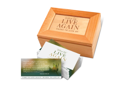 Time to Live Again (scripture cards box)