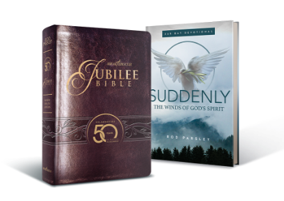 Suddenly — The Wind of God’s Spirit (Devotional) and 50th Anniversary Breakthrough Jubilee Bible